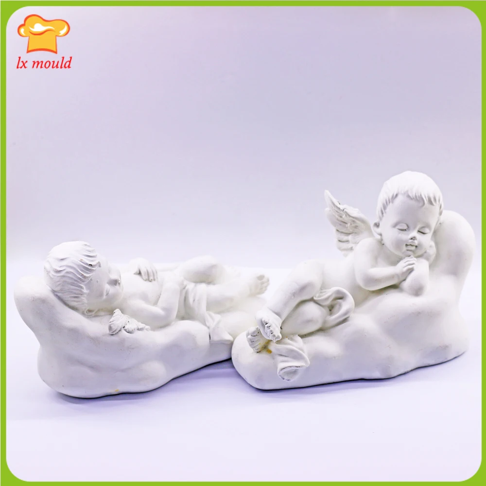 Angel Wing Baby Cloud Bubble Clouds Shape Silicone Candle Mold DIY Resin Crafts Chocolate Cake Baking Tools