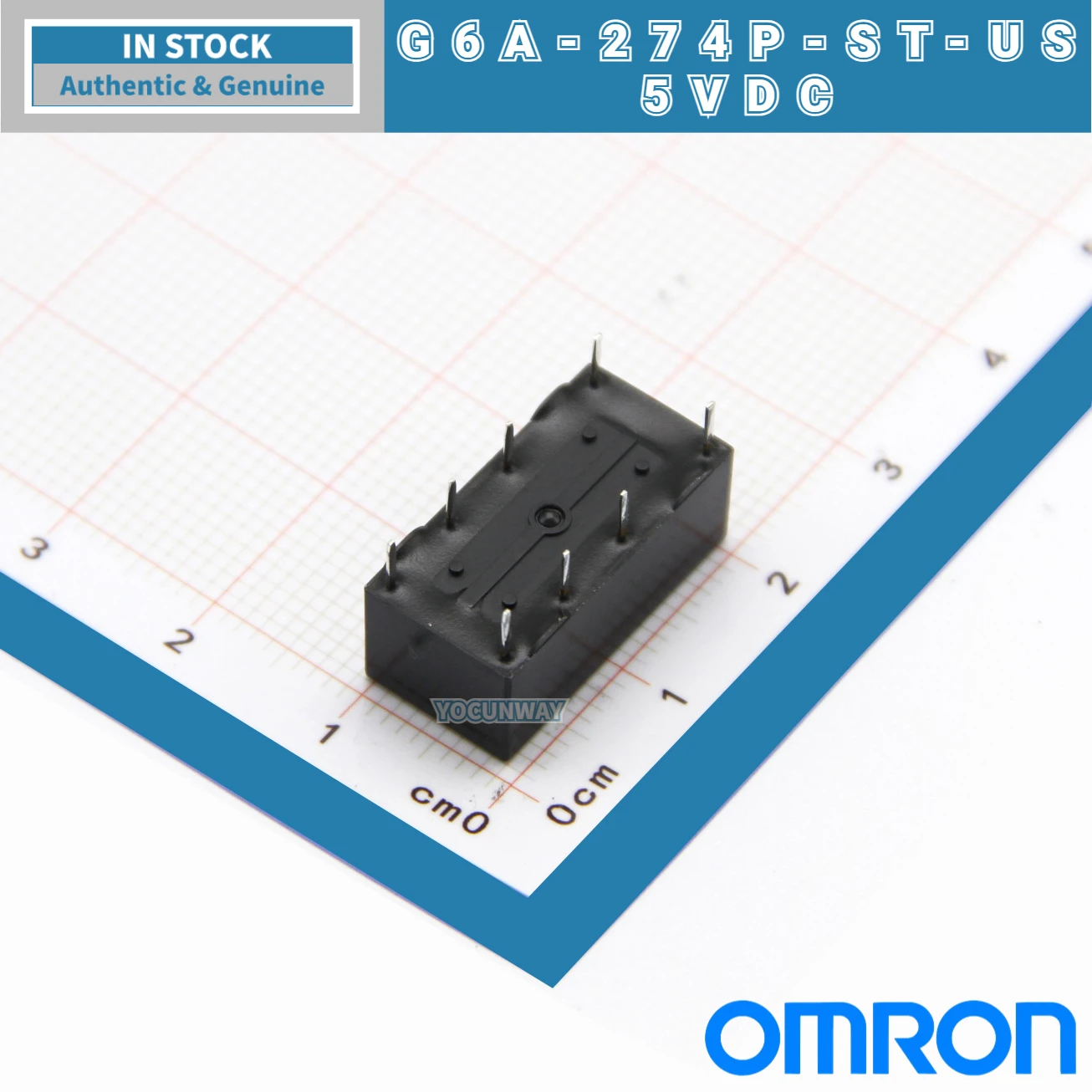 Nowy autentyczny japoński G6A-274P-ST-US OMRON przekaźnik sygnału 5VDC 12VCD 24VDC DC24V 2A 8pin