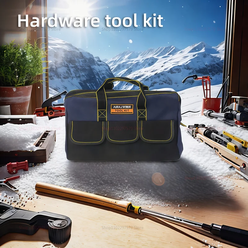 16in 18in 전기 도구 가방 방수 헤비 듀티 1680D 옥스포드 천 건설 워크샵 차고용 멀티 포켓 보관 가방