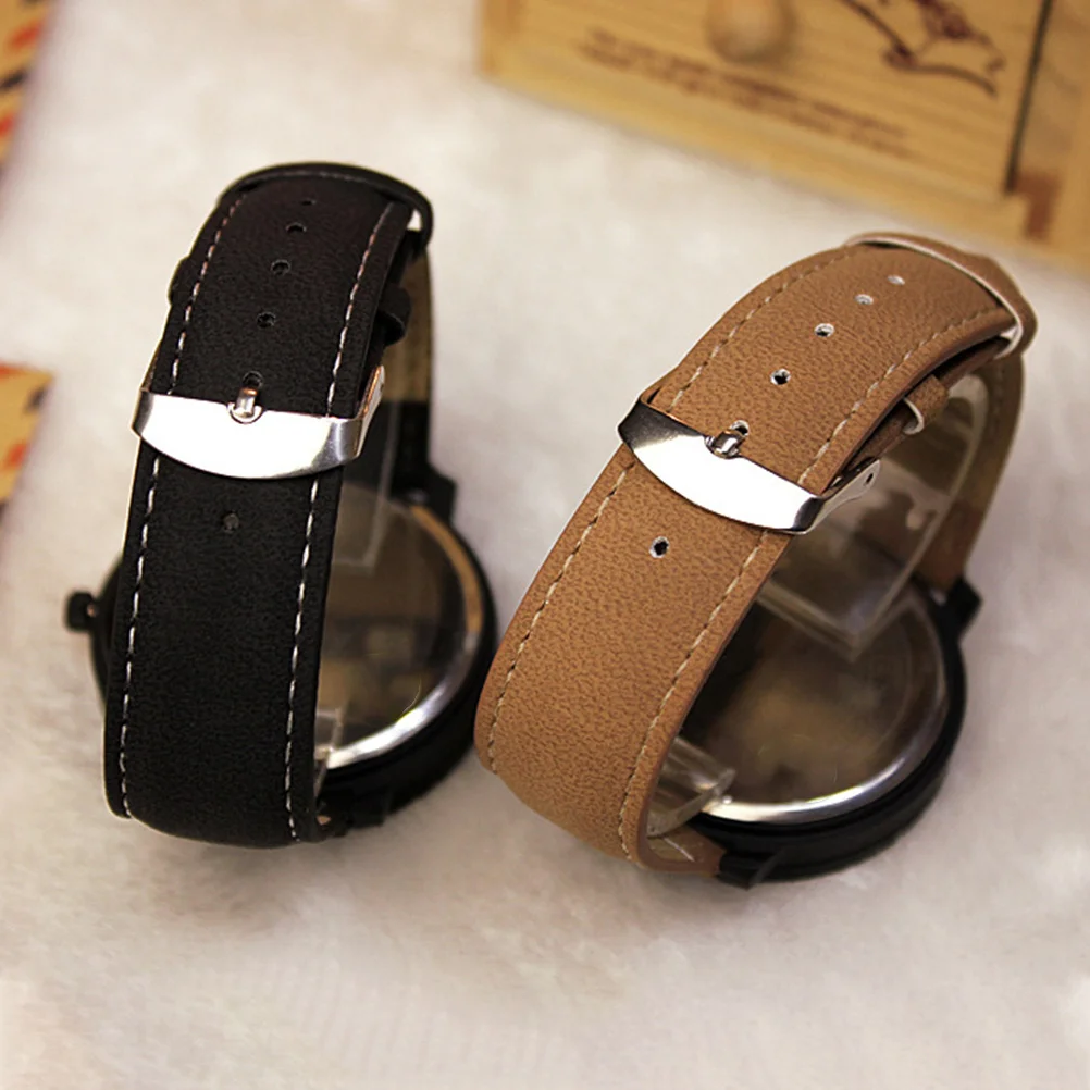 

1 шт. водонепроницаемые кварцевые часы для детей с мультяшным узором, регулируемый ремешок, белый циферблат, черный ремешок, детские наручные часы, модный подарок