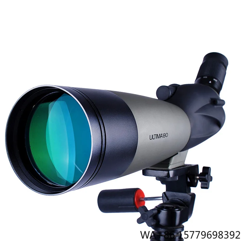 20-60x80A Bird Watching Floating Angled Spotting Scope Monocular Telescope-Waterproof BAK-4 Prism Multi-Coated Lenses 45