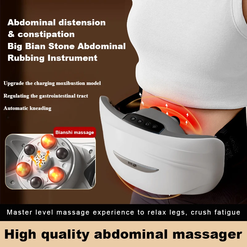 

Automatic Heated Abdominal Massager Vibrating Recharge Wireless Massager Belt for Waist Back Warm Compress Slimming Massage Belt