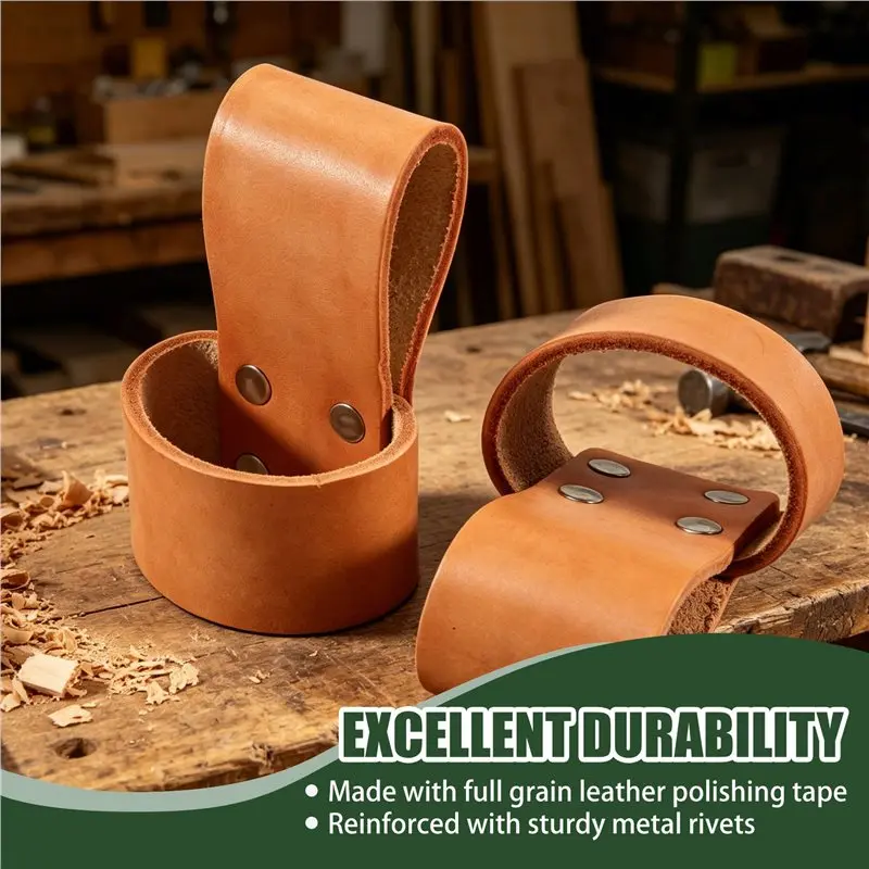 J1UL1N Leather Hammer Stand, Premium Hammer Stand With Belt Loop, Multi-Tool Hammer Stand, Small Hammer Ax Holder Leather Case