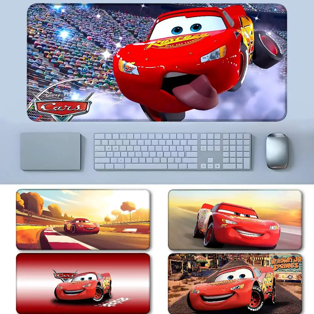 Cars L-Lightning McQueen Mouse Pad Rubber Thicken Overlock Gaming Table Mat Office Computer Keyboard Pad PC Mousepad