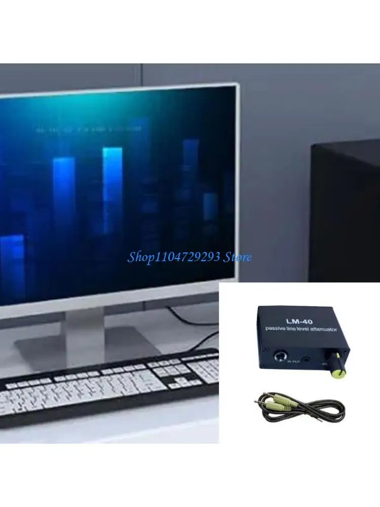 

Y2GD Passive Attenuator Line Output Sound Card Speaker 3.5mm/6.5mm Output Low Levels Converter Microphone Mic Port