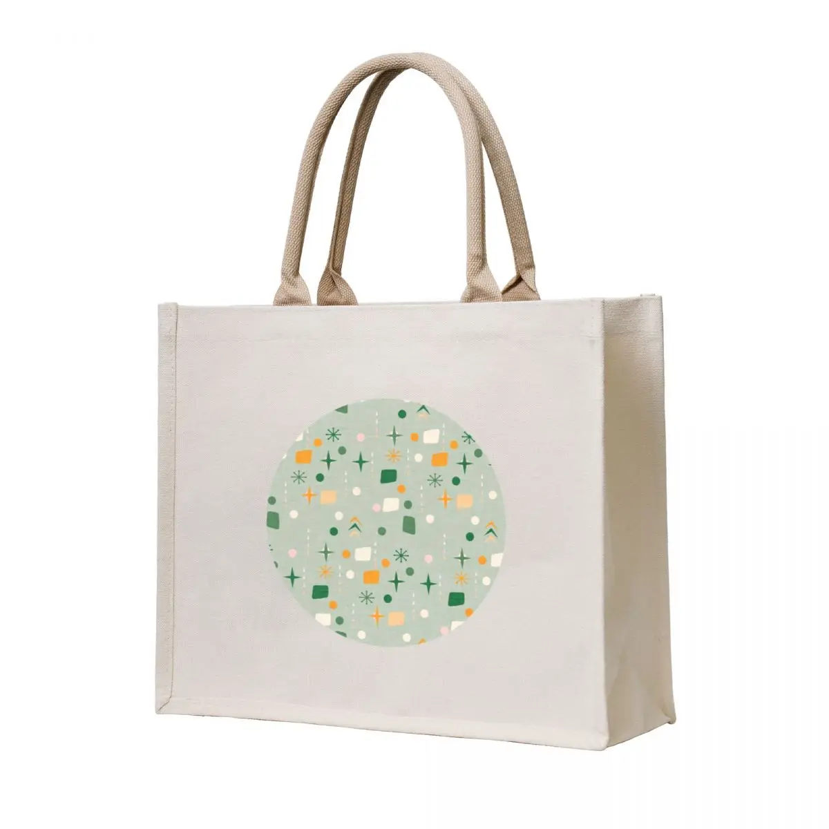 

Atomic Pattern Green #midcenturymodern Tote Bag Cloth bag foldable reusable bag Candy bags shoping