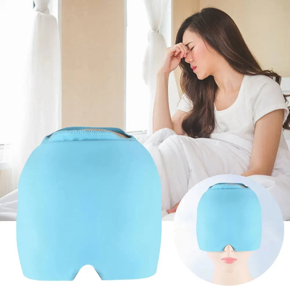 Migraña Ice Head Wrap Gel reutilizable Cold Headache Ice Cap Flexible Cómodo Sombrero de enfriamiento para el dolor de cabeza