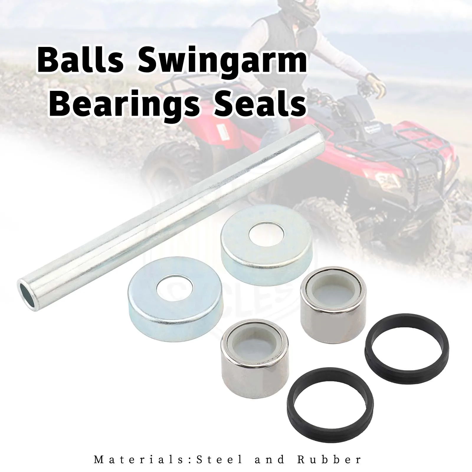 Rear Swing Arm Bearing Seal Kit  Steering Stem Bushing For Yamaha Banshee Bruin Raptor 700 350 660 YFM YFZ450 YFZ450R