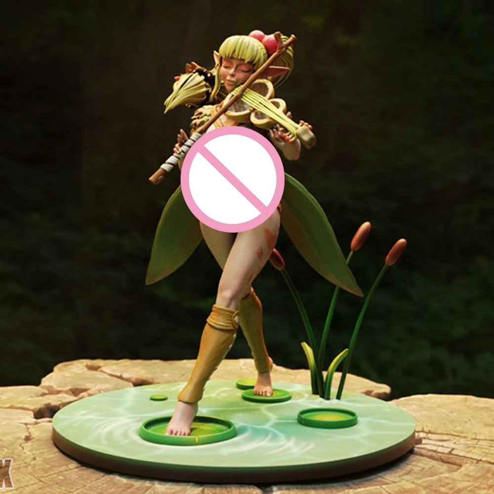 

Sexy Naida Violin NSFW 1/24 Scale Resin Figure Model Kit Rabbit Unassembled Unpainted Doll 3D Printing DIY Statue Crafts Toy