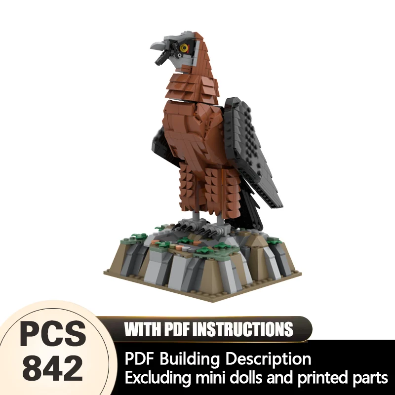 

Creators Animal Series Model MOC Building Bricks Bearded Vulture Modular Technology Gifts Holiday Assemble Children Toys Suit