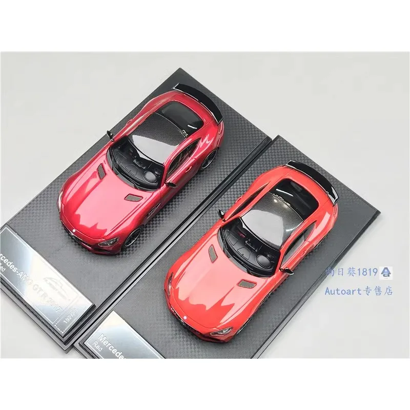 1/43 Mercedes-Benz AMG GT-R alloy simulation static model, children's collection of decorative toys, holiday gifts for children.