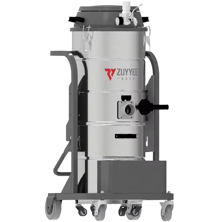 Manual Dual Gas Source Air-Powered Industrial Wet/Dry HEPA Filter High Airflow 75L Dust Capacity Vacuum