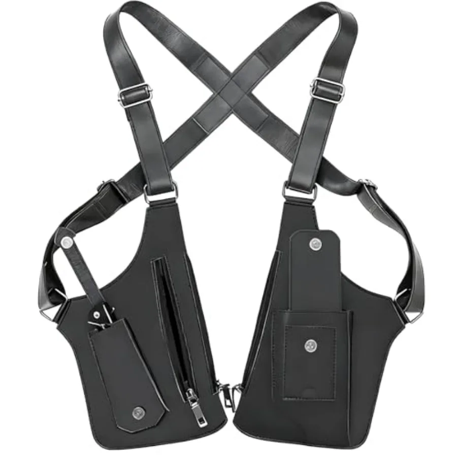 

Anti Pickpocket Bag for Men, Anti Theft Underarm Bag, Oxford Cloth Double Shoulder Armpit Bag, Adjustable Strap Anti-Theft Trav