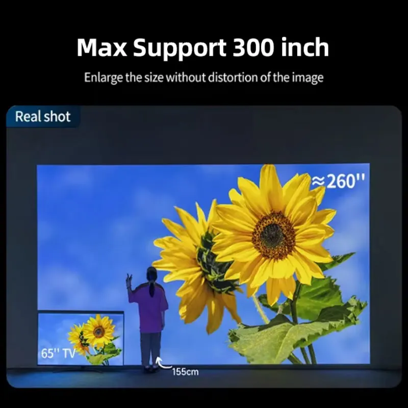 Lenovo 4K Ultra HD проектор 100P Android WIFI6 автофокус открытый Full HD видеопроектор портативный кинотеатр домашний кино PK hy300