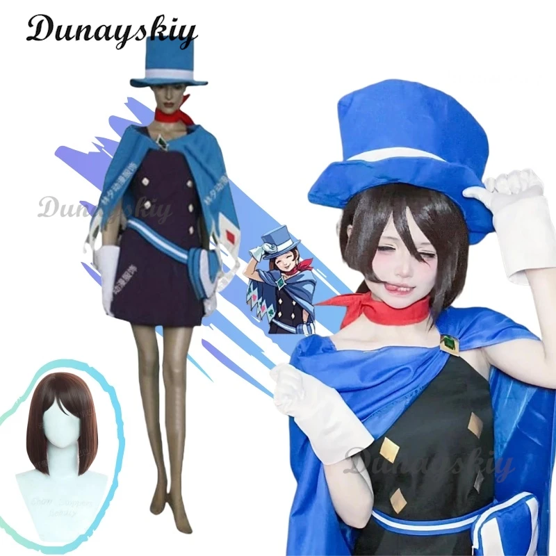 Game Ace Attorney Cosplay Phoenix Wright Gyakuten Saiban 4 Trucy Wright Cosplay Costume Wig Cos Clothes Customized