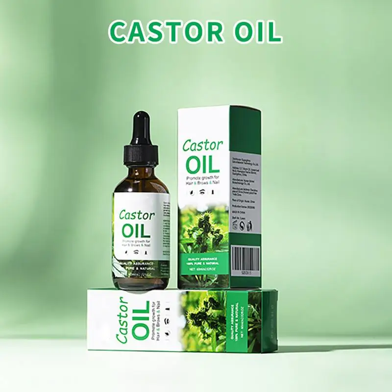 

Black Castor Hair Growth Oil Natural Castor Eyelashes GrowthEssential-Oil Thick Longer Massage Hair Loss Prevention Liquid