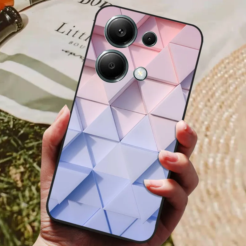 For Xiaomi Poco M6 Pro 4G Case Shockproof Soft Silicone TPU Bumper for Poco M6 Pro Cover PocoM6PRO 4G Cat Cute Cartoon Fundas