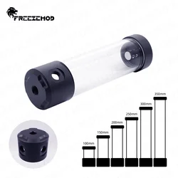 FREEZEMOD Standalone Cylindrical Reservoir OD50mm Water Tank 3 Outlets 350mm POM Cover 10/15/20/25/30/35CM Liquid YSX-PMA