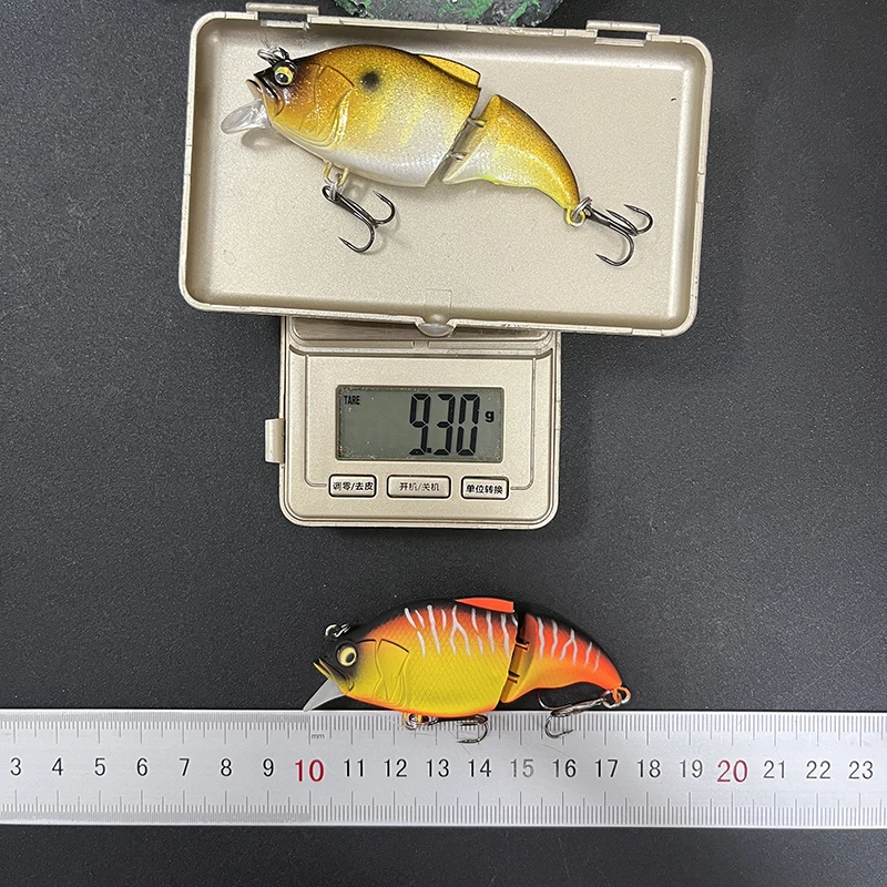 9.7g 71mm Lifelike 2 Segment Minnow Fishing Lures Floating Crankbait Artificial Baits Wobbler for Bass Pike Swimbait Equipment