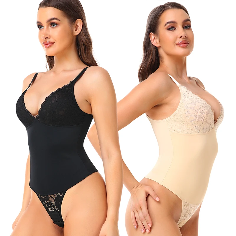 

Full Body Shaper Slimming Corset Overbust Bodysuit with Pads Waist Trianer Tummy Control Shapewear Thong Open Crotch with Buckle