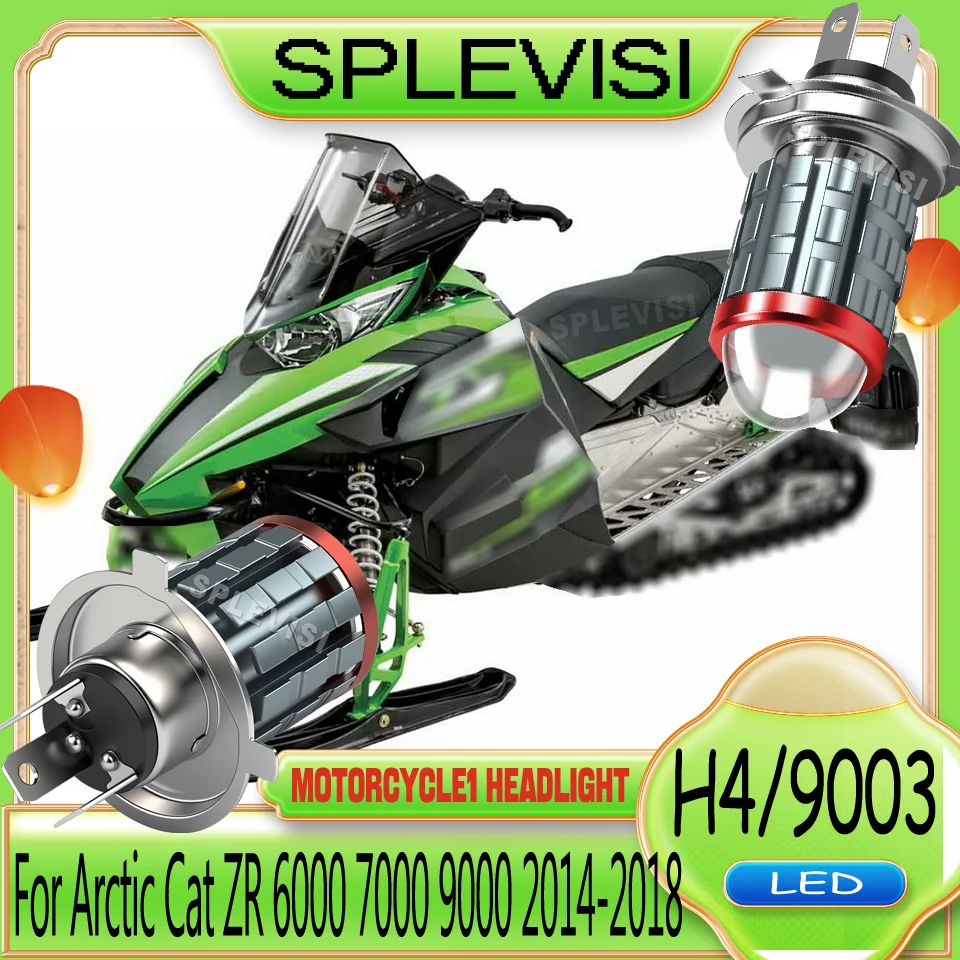 

Brighter Than Halogen LED IP67 Waterproof Motorcycle Headlight h4/9003 For Arctic Cat ZR 6000 7000 9000 2014 2015 2016 2017 2018