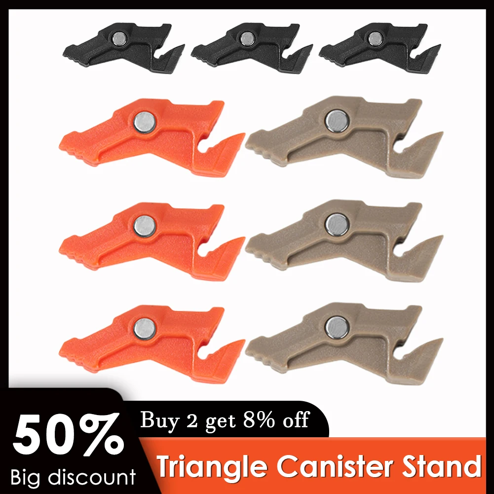 Estabilizador de recipiente con soporte magnético para lata, soporte para tanque para acampar al aire libre, Picnic, cocina, mochilero, viaje, 3 uds.