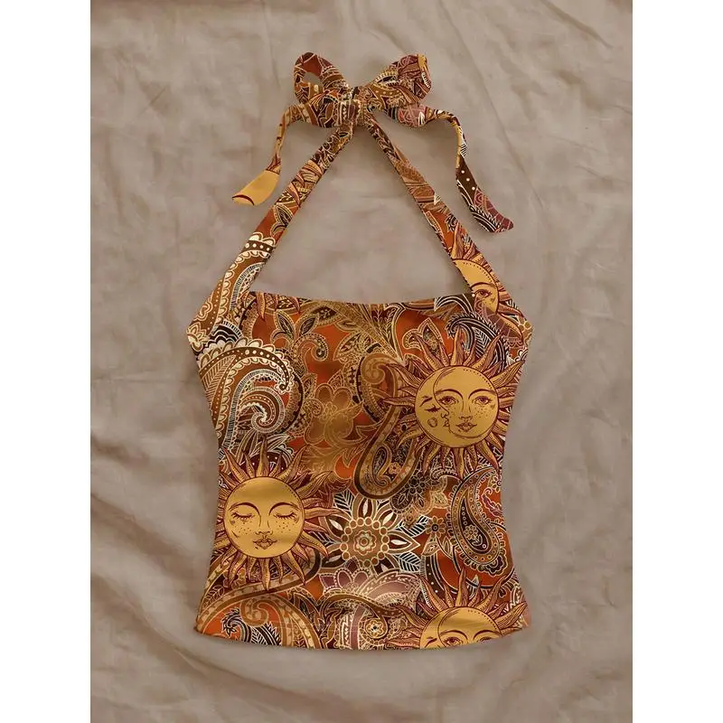 Seksowny top na ramiączkach, letni, transgraniczny, model 2025, obcisły, damski, typu vest, z materiału ort, inny materiał, 00% inny materiał, ort