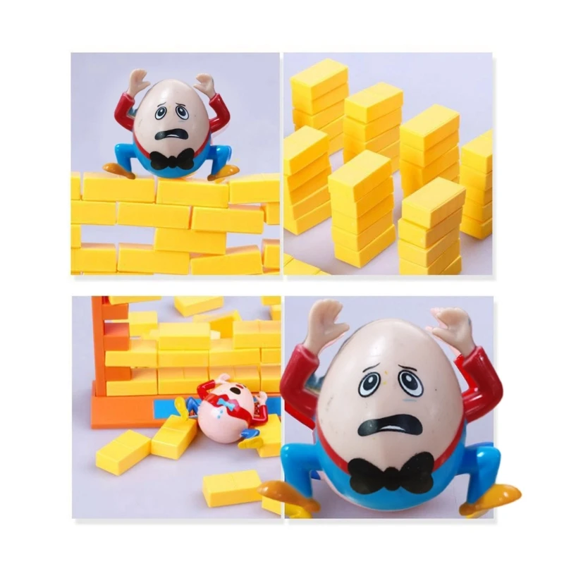 Entertaining Wall Knocking Toy Interactive DIY Wall Building and Breaking Game