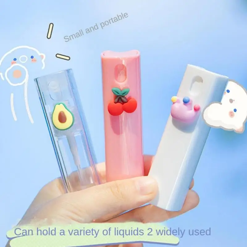 1PC Spray Bottle Refillable Travel Sub-bottling Perfume Atomizer Cute Strawberry Peach Cosmetic Bottles for Travel Accessories