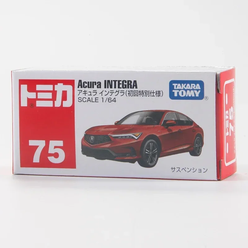 TAKARA TOMY-modelo de coche de aleación de fundición TOMICA, primera edición, No. 75, Honda Acura, decoración decorativa, regalo de Festival para Niños