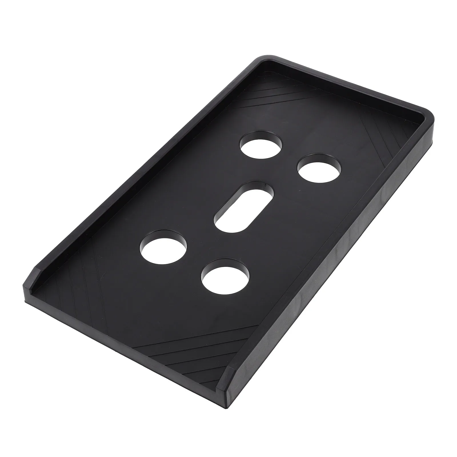 Computer Mainframe Stand Mobile CPU Pulley Bracket Plastic Heat Dissipation Radiating Holes Brake Wheel Movable Host Rack
