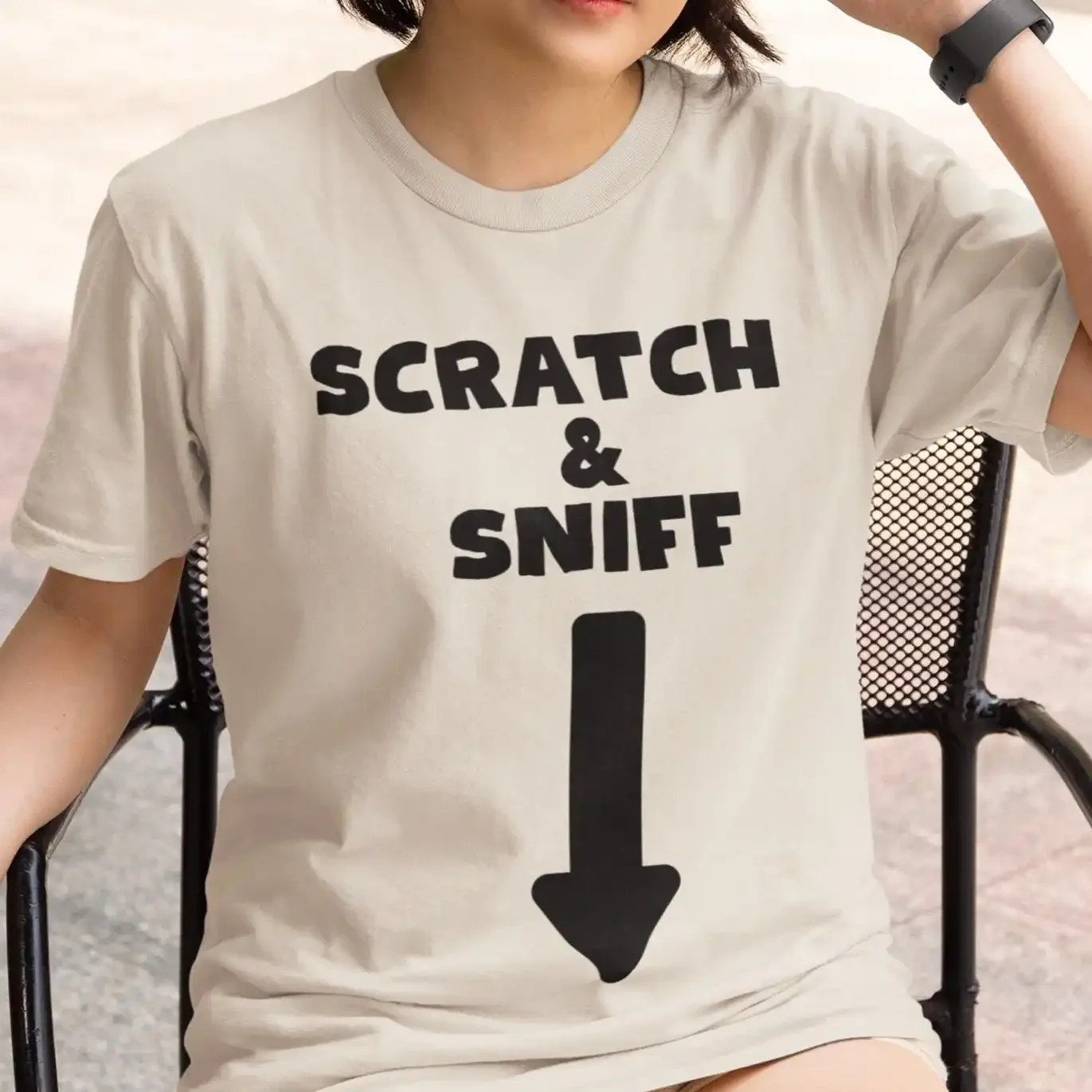 Scratch And Sniff Funny T Shirt  Inappropriate Exchange For Girls Unhinged Raunchy Adult Humor