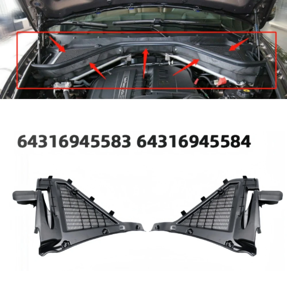 Air filter cover plate 64316945583 64316945584 Kit For BMW E70 E71 X5 X6 2007-2014