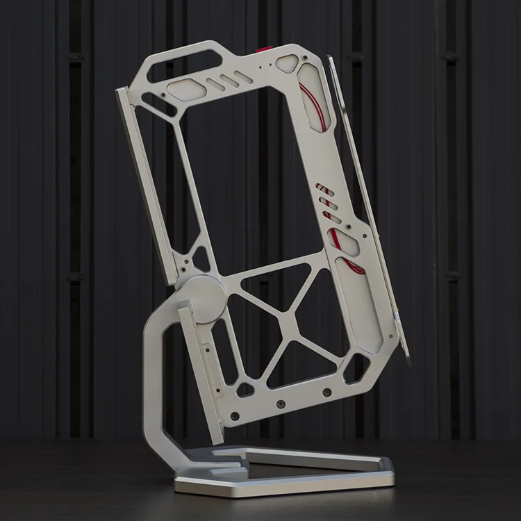 Open ITX Rack Box Mechanic SFX Portable Vertical Desktop Game Mini High-end Aluminum Alloy Computer Case