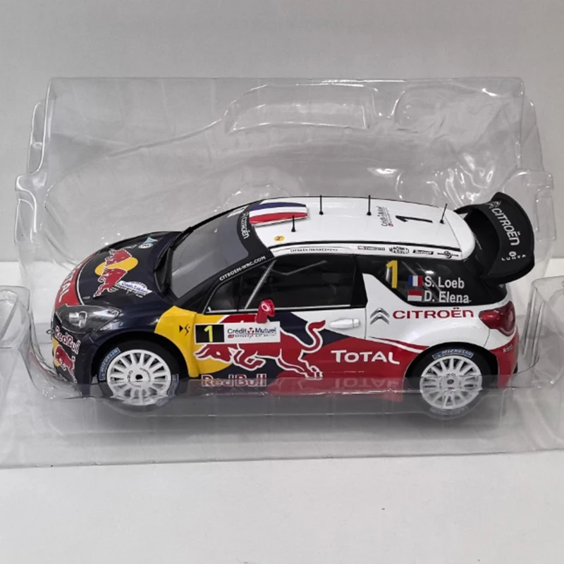 

IXO масштаб 1/18 CITROEN's DS3 WRC раллийный автомобиль из сплава, имитация модели автомобиля, статическая коллекция, украшенные праздничные игрушки, сувенирный подарок