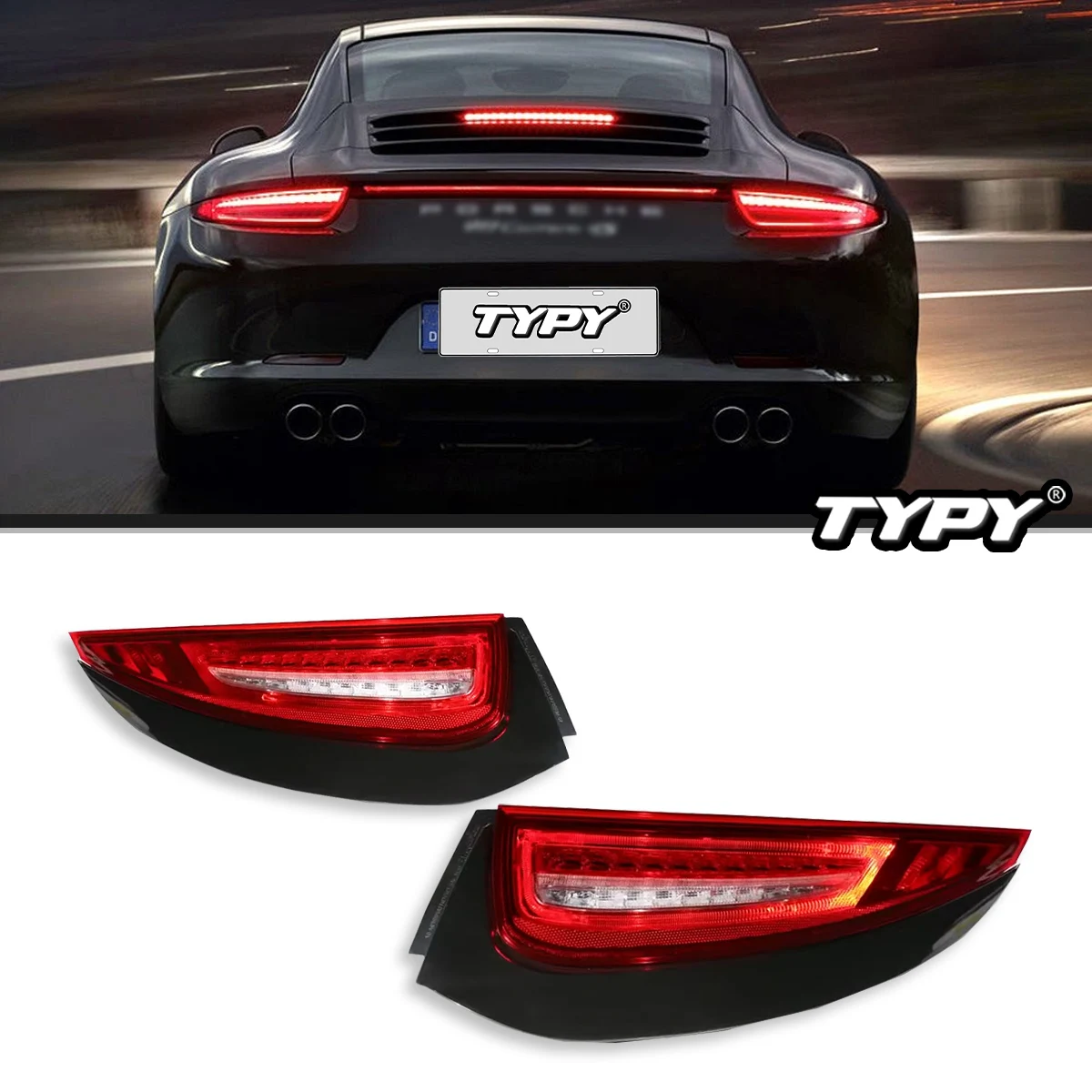 

Car Tail Lights For Porsche 911 997 997.2 2009-2013 to new style full LED Dynamic Turn Signal Light Tail Lamp Assembly