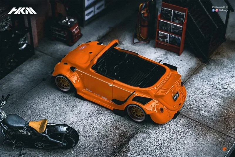 HKM 1:64 RWB orange / pinkpig Diecast Model Car