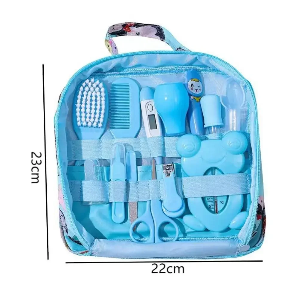 

13Pcs/Set Multi-functional Baby Care Kit Hair Wash Brush Nasal Aspirator Newborn Care Essentials Nail Clipper Comb