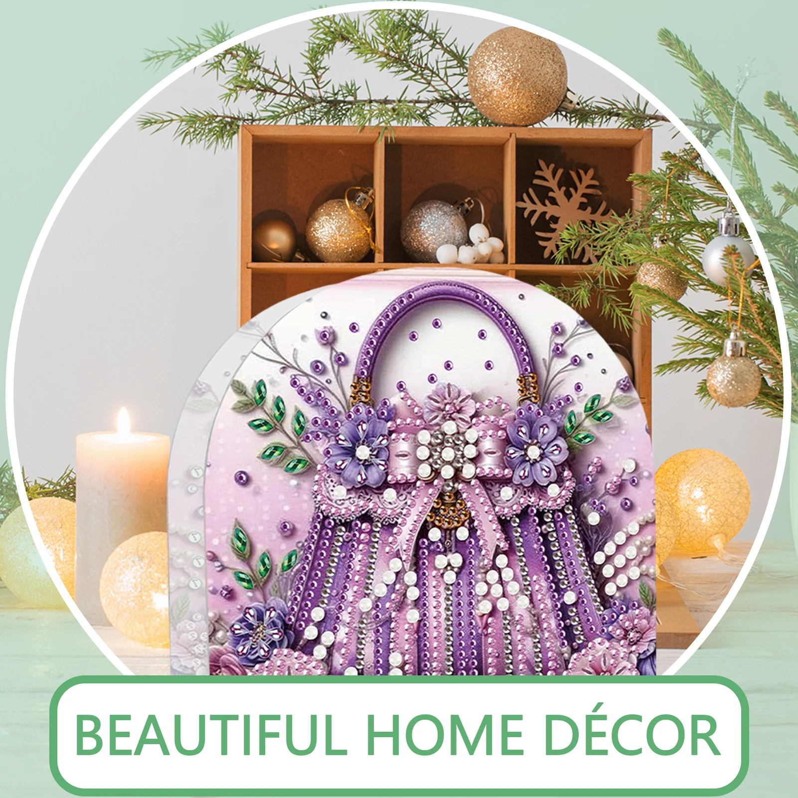 

Acrylic DIY 5D Diamond Art Painting Towel Holder Kit DIY 5D Diamond Art Painting Napkin Holder Set Home Desktop Decoration Craft