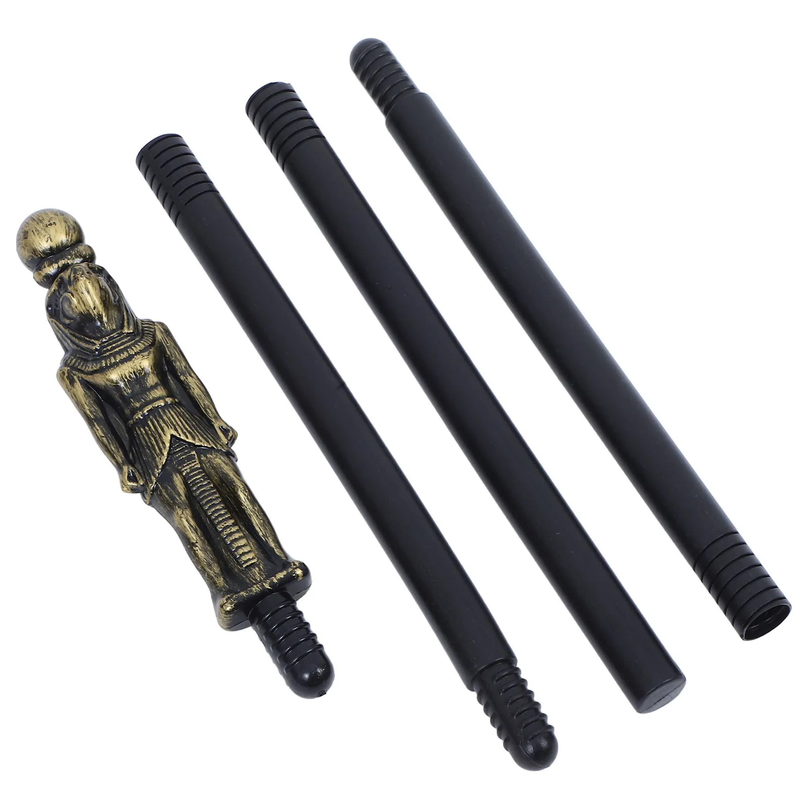 

Walking Cane Staff Egyptian Mystical Cosplay Stick Accessory Ancient Themed Scepter Durable Lightweight Plastic Unique Design