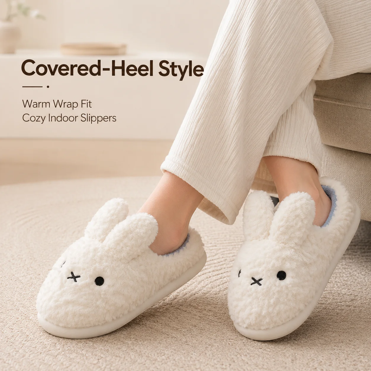 Sandal Rumah Bulu Kelinci Miff - Winter Clothing Cute ulasan dan harga