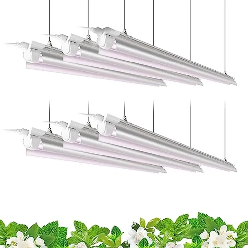 4FT T8 Full Spectrum LED Grow Light 252W 1152 LEDs with High Light Efficiency and Eyes Protection Indoor Plants