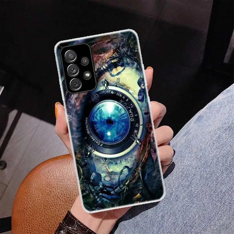 Steampunk Gear Mechanical Cover Phone Case For Samsung Galaxy A55 A54 A53 A52 A15 A14 A13 A12 A35 A34 A33 A32 A25 A24 A23 A22 A0