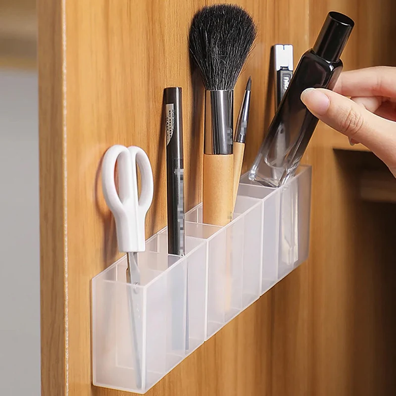 Wall-mounted Storage Box Mirror Cabinet Self-adhesive Small Items Sorting Box Eyebrow Pencil Lipstick Lip Glaze Storage Box