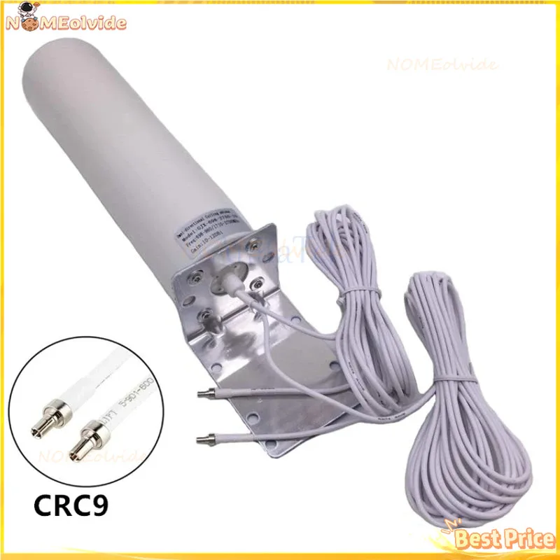 

Best Antenna Dual 5 Meters Cable 3G 4G LTE Router Modem Aerial External Antenna Dual SMA TS9 CRC9 Connector