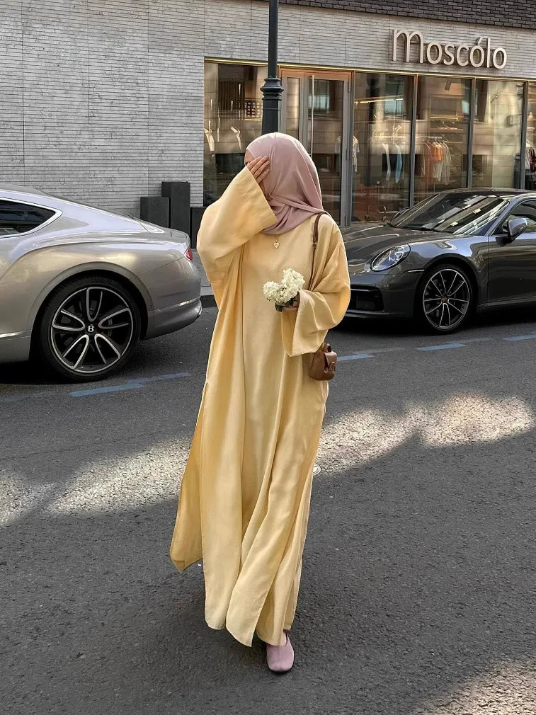 Women's Loose Pants Long Sleeve Crew Neck Two-Piece Set Pure Color Ethnic Style Autumn Collection Comfortable Fit Outfit
