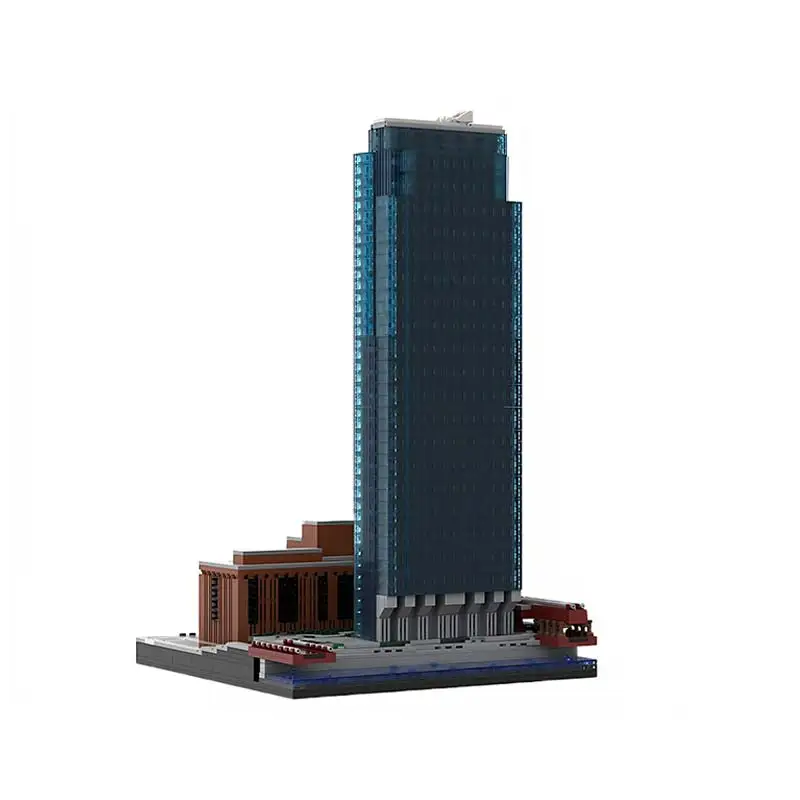 Famous Architecture 150 North Riverside Building Blocks Set Urban Landmark Architecture Model Technology Bricks Kids Xmas Gift