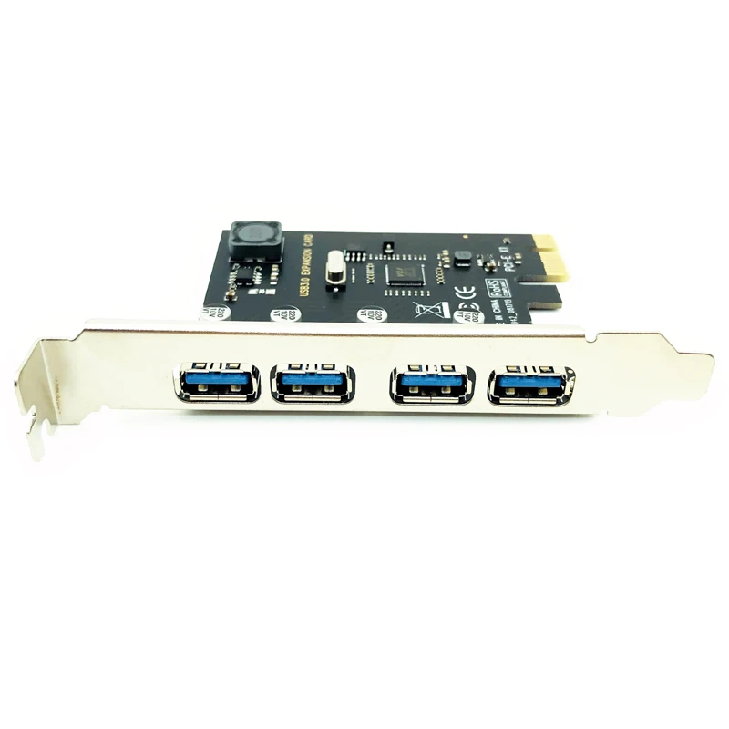 4 порта USB 3.0 PCI-E Плата расширения PCI Express PCIe USB 3.0 4-портовый USB 3.0 контроллер USB 3.0 PCI e PCIe Express 1X