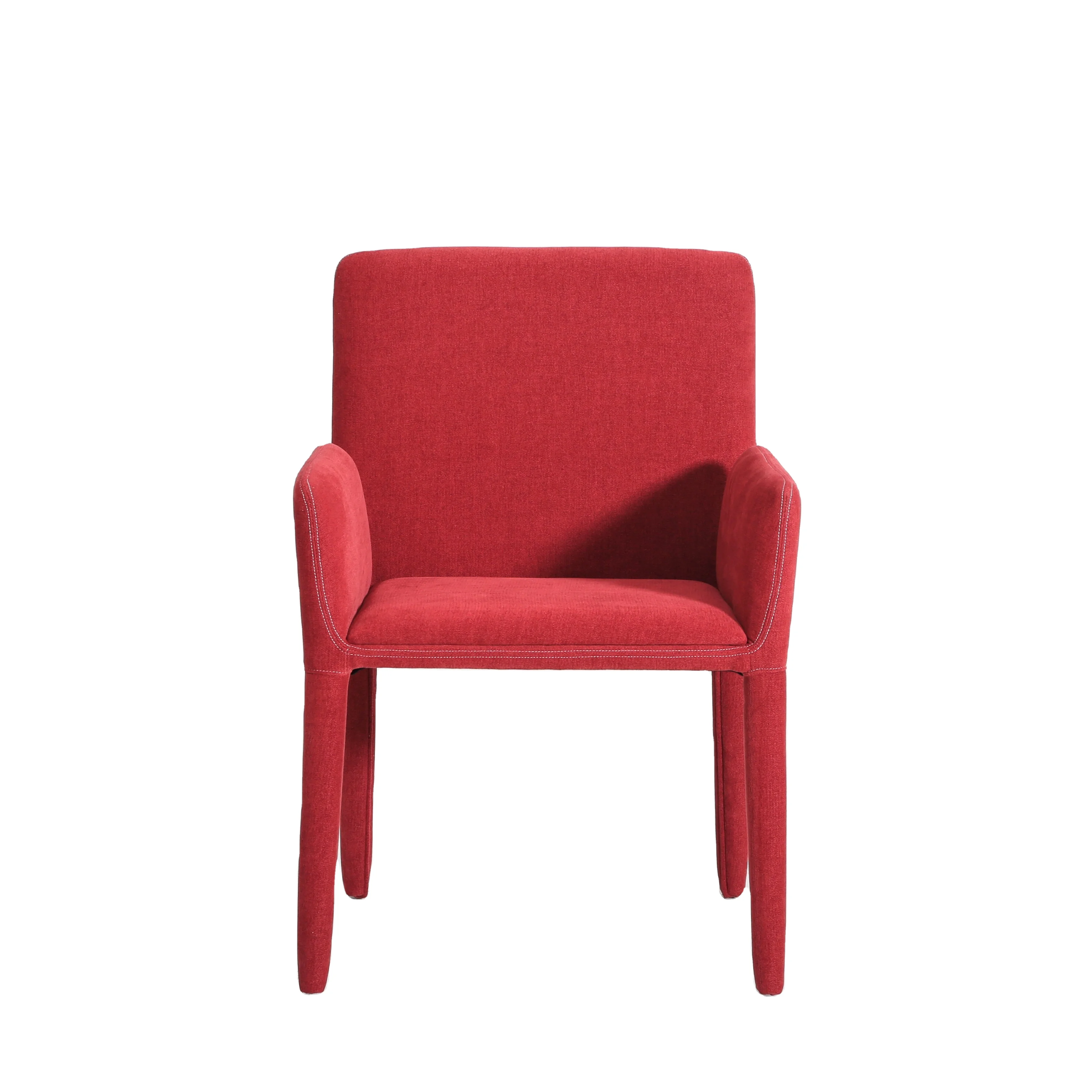 

Italian Modern Dinner Chair Solid Wooden Chair For Living Room Kitchen And Restaurant Fabric Chair With Curved Armrests