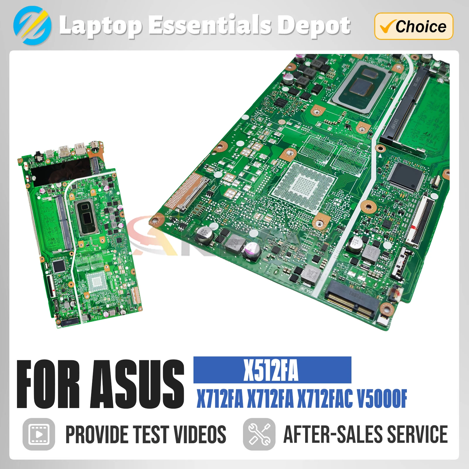 X512FA Mainboard For ASUS K512FA A512FA A712FA S712FA X712FA X712FAC V5000F Laptop Motherboard W/ I3-8145U I5-8265U I7-8565U CPU